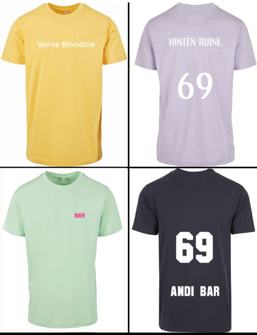 T-Shirt Druckpositionen